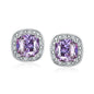 Alexandrite Earrings, 925 Sterling Silver
