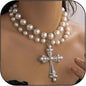 Pearl Cross Necklaces