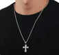 Gothic Big Zircon Cross Necklace