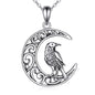 Raven Necklace, 925 Sterling Silver